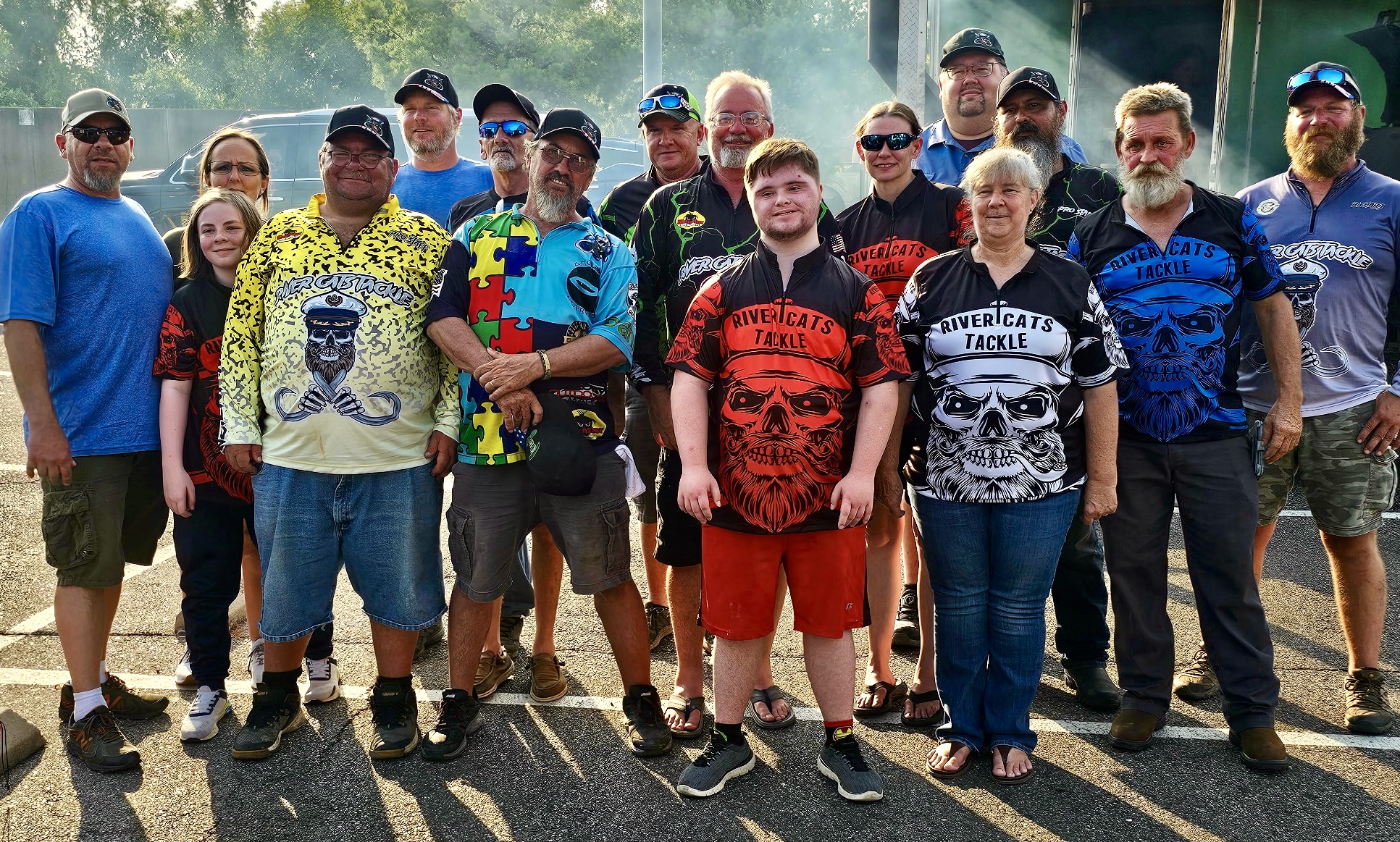 Jeb with the River Cats Tackle family